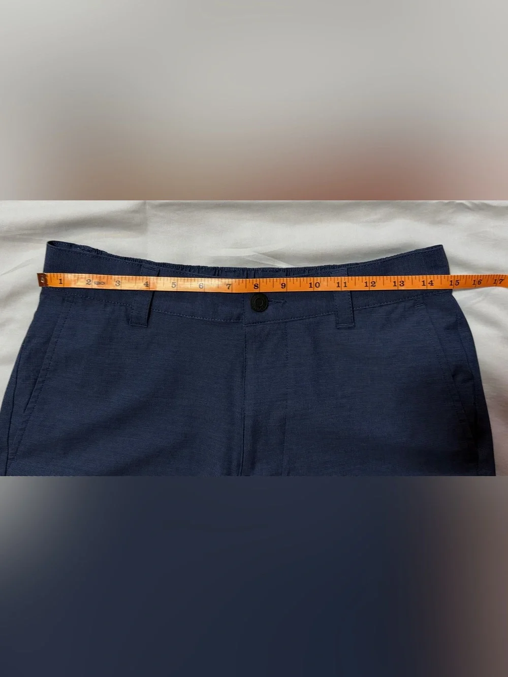 Banana Republic Men's Comfort Stretch Flat-Front Shorts Navy Blue Size 30 Golf